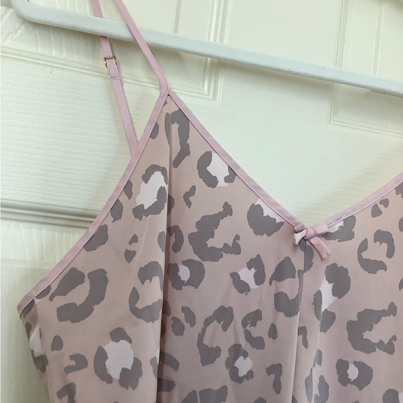 Kate Spade ♠️ ROSEY LEOPARD SATIN CHEMISE IN ROSY LEOPARD Size L - Picture 6 of 8